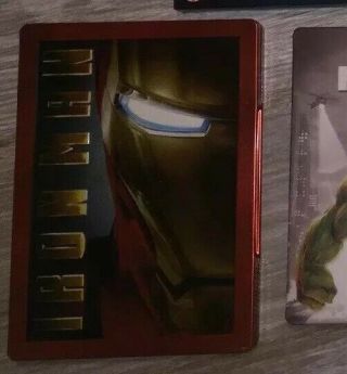 Marvel Iron Man Fye Exclusive Steelbook 2 - Disc Dvd Rare