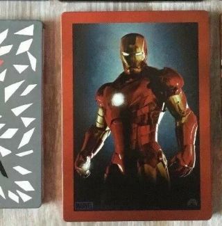 MARVEL Iron Man FYE Exclusive Steelbook 2 - Disc DVD Rare 2