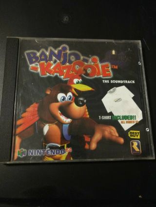 Banjo - Kazooie Nintendo 64 Game Soundtrack Cd Rare Item - No Shirt