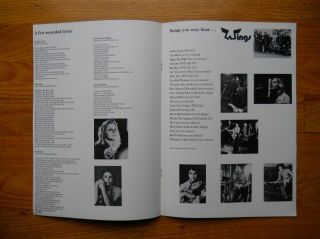 Paul McCartney WINGS OVER EUROPE vintage 1972 Concert program promo RARE 3