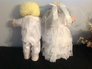 Rare Cabbage Patch Kids Bride & Groom Dolls CPK Wedding Couple Set Tsukuda Japan 2