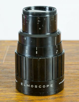 Rare Elmoscope Anamorphic Lens For Projector/ Video