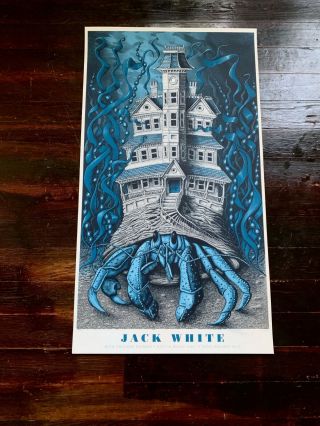 Jack White Rare Oop Show Gig Poster Tour Print Austin 2015 Mishka Westhall S/n