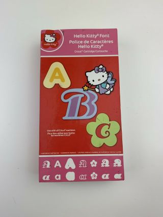 Hello Kitty Font Letters Abc Cricut Cartridge Rare Linked