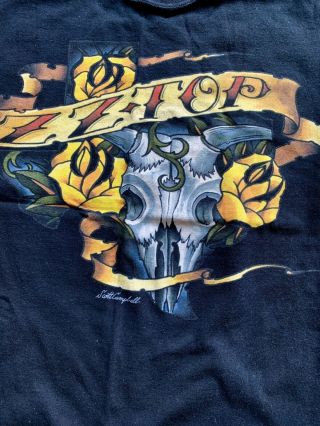 Zz Top Extremely Rare Vintage Texas Houston Rodeo Concert T - Shirt.  Very Rare