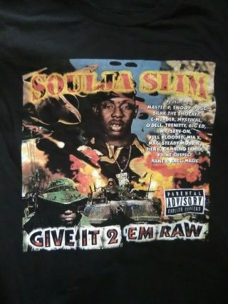 Rare Soulja Slim Shirt M Cash Money No Limit Birdman C - Murder Master P Dj Screw