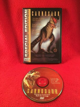 Carnosaur Dvd Diane Ladd 1993 Clint Howard Dinosaur Horror Region 1 Usa Rare Oop