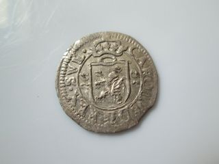 Sweden Medieval Silver Coin,  Karl Xi 1 öre 1665 Reval Rare Quality