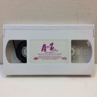 RARE‼ HTF‼ A To Z With Barney VHS Clear Sleeves White Tape • VGUC‼ • S/H‼ 3