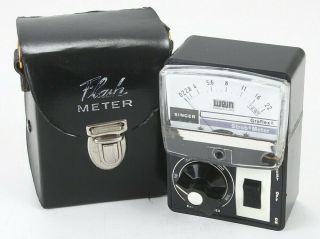 Rare Singer Graflex Strob Meter With Case