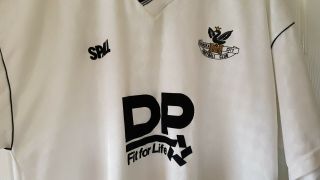 Rare Swansea city football shirt.  Spall DP fit for life. 2