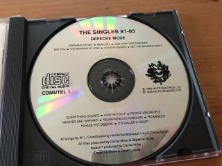 Depeche Mode The Singles 81 85 Cd Rare Cd Mutel 1 / G