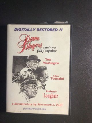 Piano Players Rarely Ever Play Together Vhs 1982 - Rare Oop Professor Longhair