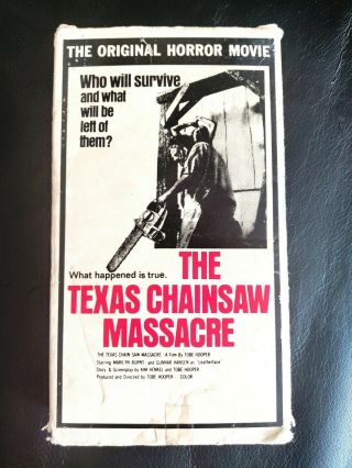 Texas Chainsaw Massacre 1974 Astral Films Ltd Canadian Vhs (very Rare)
