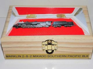 Rare Z Marklin Mikado Southern Pacific Black In Custom Case.