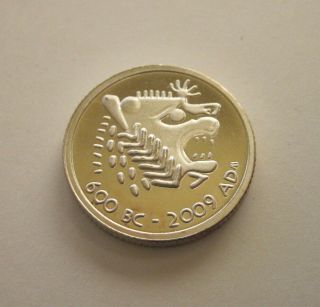 Rare Bu 2009 Lydian 999 Silver Lion - Medal/coin/token/bullion 1/4 Oz