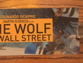 WOLF OF WALL STREET Mylar 5x25 POSTER Rare Leonardo DiCaprio 4