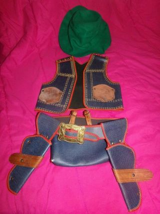 Vintage Cowgirl Dress Up Outfit.  60 