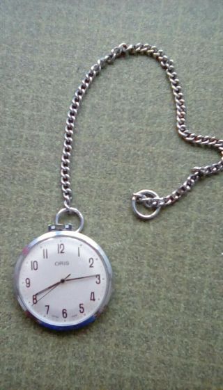 Very Rare Old Antique Oris Pocket Watch In Order