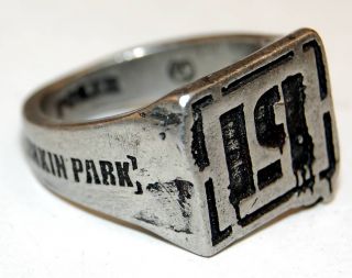 Ring - Pewter Linkin Park Silver Plated - Size 8 1/2 - - Never Worn - Rare 2004