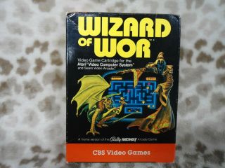 Wizard Of Wor By Cbs Video Games Rare Atari 2600 Complete
