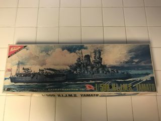 1:500 Nichimo Battleship Yamato Complete And Rare Japan
