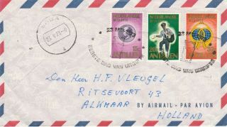 Netherlands Antilles Fdc Rare Cancel Saba Privat Cover 1973 E76