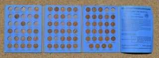 Rare Lincoln Head Cent Book 1909 To 1940 Has 70 Wheat Pennies With Key Dates