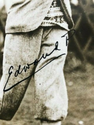 GOLF: Rare ink - signed press photo EDWARD VIII (POW) at St Andrews 1920s 3