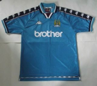 Manchester City 1997 1999 Home Shirt Rare Kappa (m)