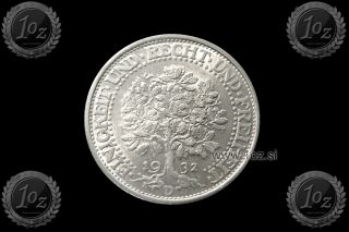 Germany (iii Reich) 5 Reichsmark 1932 D (tree) Silver Coin (km 56) Xf,  Rare