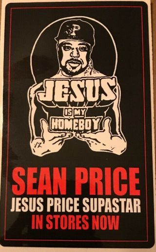 Rare Sean Price Jesus Price Supastar Album Sticker Size 5”x3” Heltah Skeltah Bcc