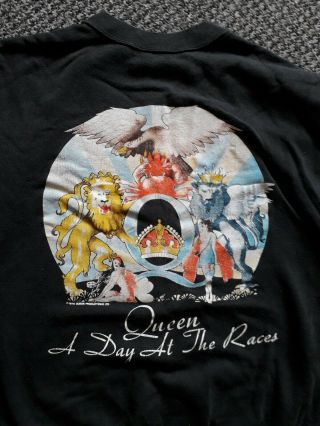 Queen Rare A Day At The Races Sweat Shirt Medium