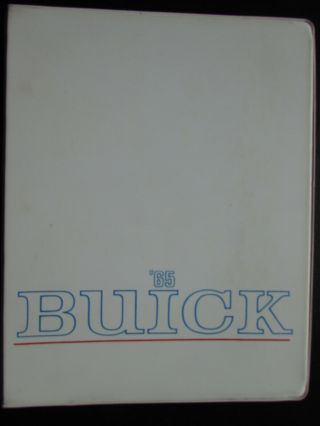 Rare 1965 Buick " Features And Facts Book " Medium Size Dealer Album,  Near