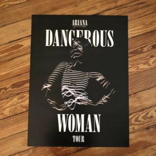 Ariana Grande Dangerous Woman Tour Rare Soundwaves Poster