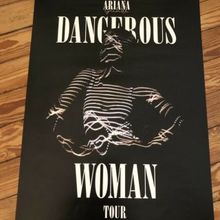 ariana grande dangerous woman tour RARE soundwaves poster 2