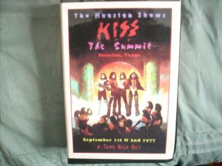 Kiss At The Houston Shows.  Live At The Summit 1977 On Two Vhs.  Very Rare Oop