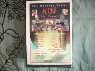 KISS at The Houston Shows.  Live at the Summit 1977 on two VHS.  VERY RARE OOP 2