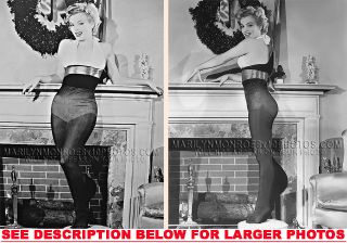 Marilyn Monroe Seethru Pantyhose (2) Rare 5x7 Photos