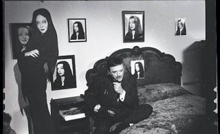John Astin Carolyn Jones Addams Family Halloween Rare 1977 Nbc Tv Photo Negative