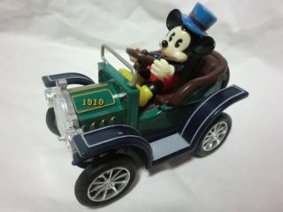 Masudaya Japan Tin Toy Fire Engine Disney Mickey Mouse Car Vintage Rare Horikaw