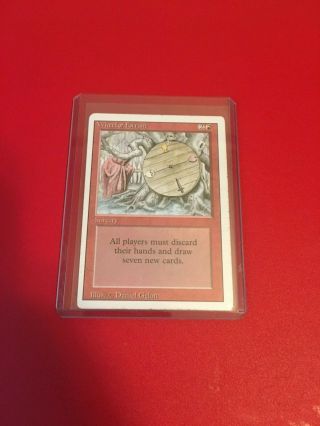 Wheel Of Fortune Revised 3rd Edition Lp Mtg Core Set Rare Red Sorcery