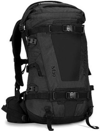 Arcteryx M30 Backpack Xpac Ripstop Fabric Roll Top Large Black Arc’teryx Rare