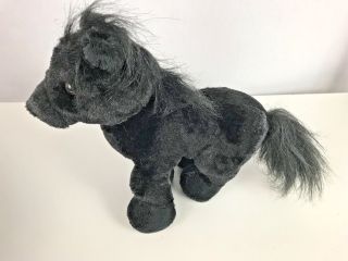 Rare Retired Ganz Webkinz Black Stallion Friesian Horse Hm145 No Code Plush Only