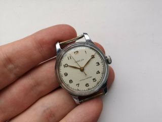 1957 1mchz Rare Collectible Ussr Watch Pobeda Hermetic Case Stopsecond Serviced