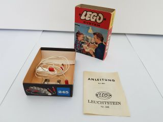 Lego Rare Vintage Box Light Brick 245 60 