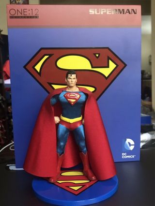 Mezco One 12 Superman Classic Box And All Accessories Rare Htf