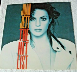 1990 Joan Jett The Hit List Vintage Poster 12 X 12 2 Sided Flat Rare
