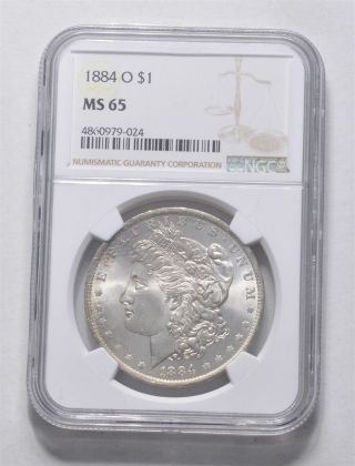 Ms65 1885 - O Morgan Silver Dollar Ngc Graded - Rare In Choice Unc 257