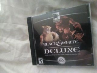 Black & White Deluxe Ea Pc Game Rare For Windows Xp / 2000 / Me / 98